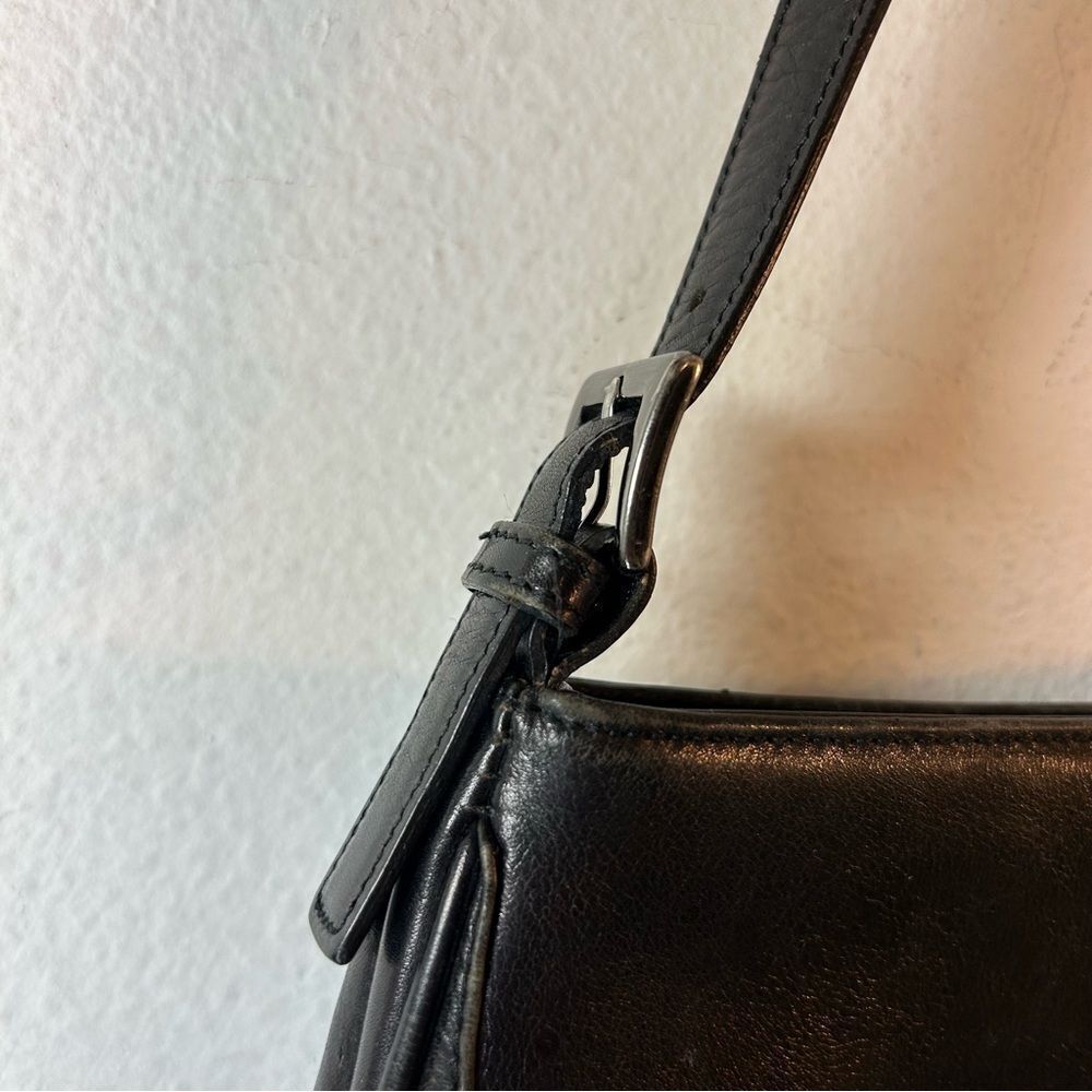 KENNETH COLE REACTION womans handbag black silver leather modern gothcore y2k - Picture 5 of 15